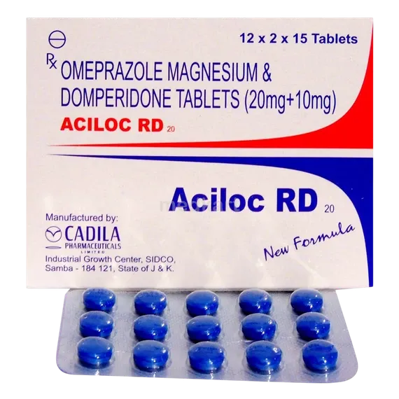 aciloc rd 20mg tablet 15's
